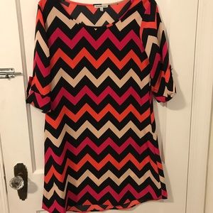 Charlotte Russe chevron dress Medium